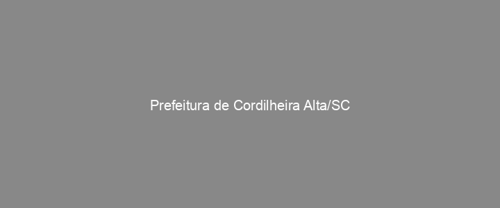 Provas Anteriores Prefeitura de Cordilheira Alta/SC